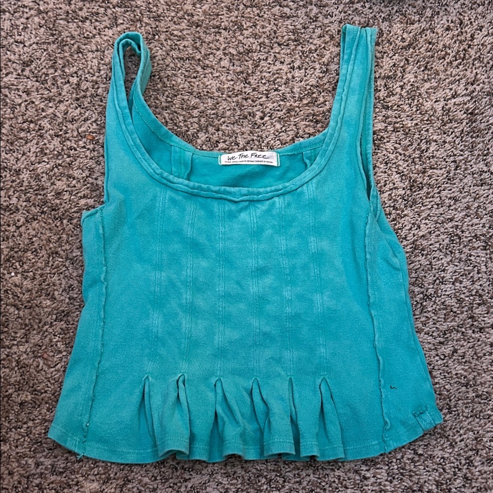 We The Free Teal Tank Top